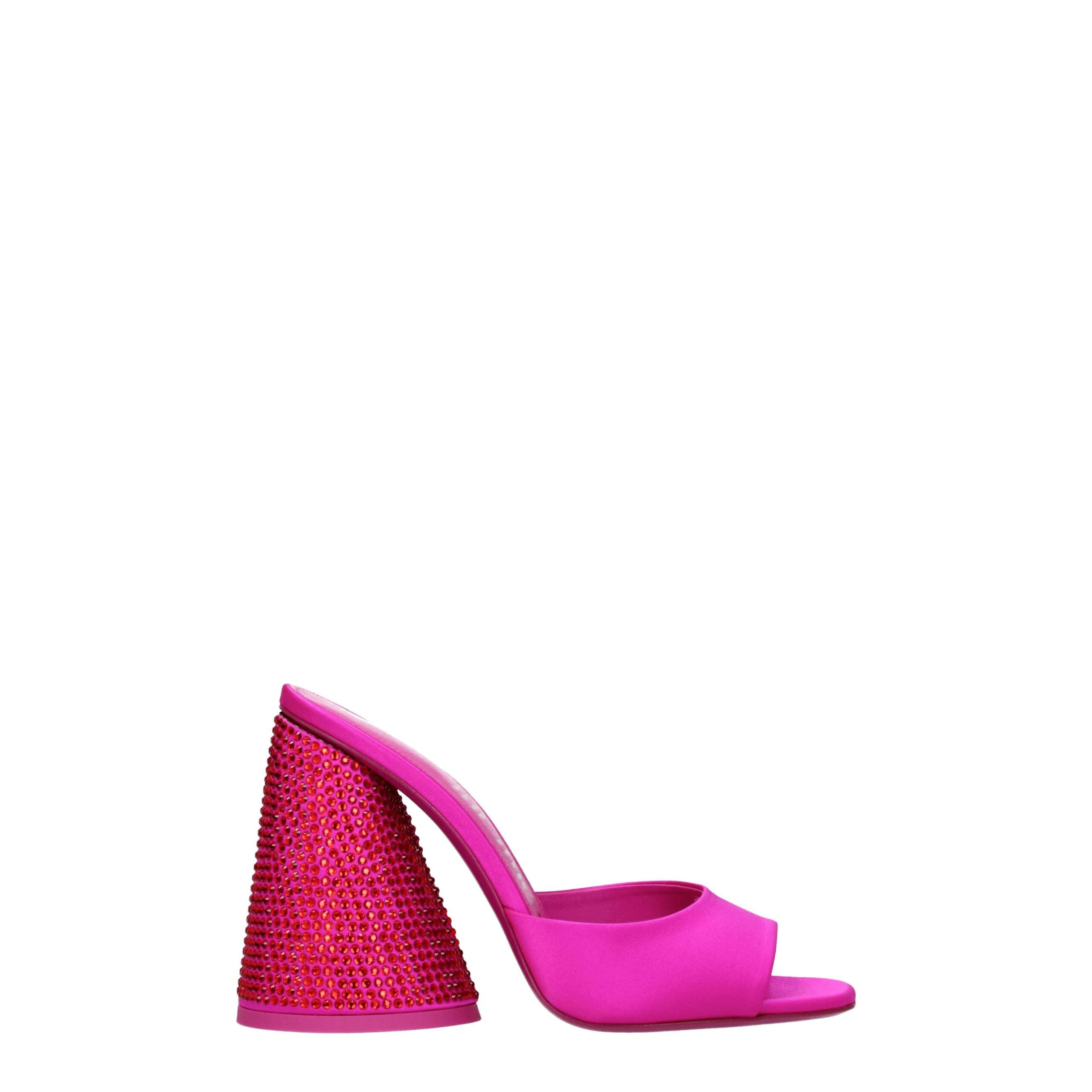 The Attico Pink Satin Sandal